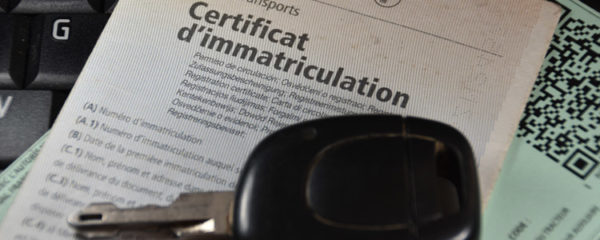 certificat d’immatriculation